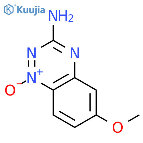 1,2,4-Benzotriazin-3-amine, 6-methoxy-, 1-oxide structure