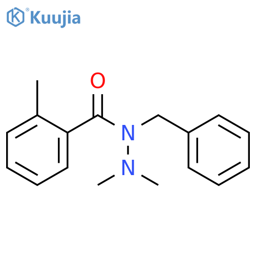 Benzoic acid, 2-methyl-, 2,2-dimethyl-1-(phenylmethyl)hydrazide structure