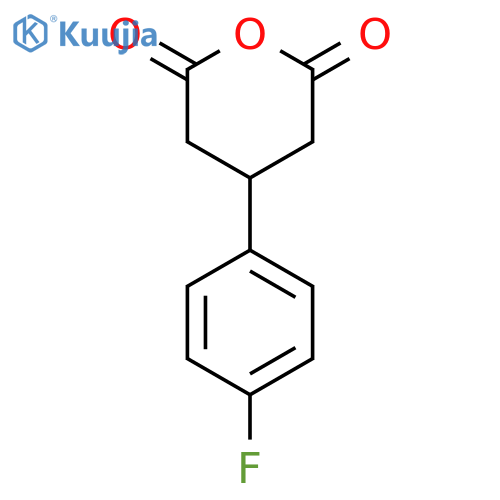 4-(4-fluorophenyl)dihydro-2H-pyran-2,6(3H)-dione structure