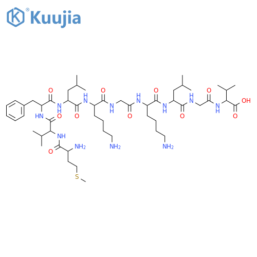 L-Valine,L-methionyl-L-valyl-L-phenylalanyl-L-leucyl-L-lysylglycyl-L-lysyl-L-leucylglycyl- structure