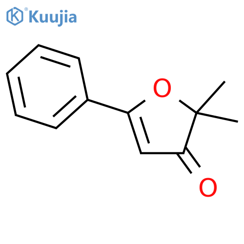 2,2-dimethyl-5-phenylfuran-3(2H)-one structure