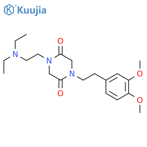 2,5-Piperazinedione,1-[2-(diethylamino)ethyl]-4-[2-(3,4-dimethoxyphenyl)ethyl]- structure