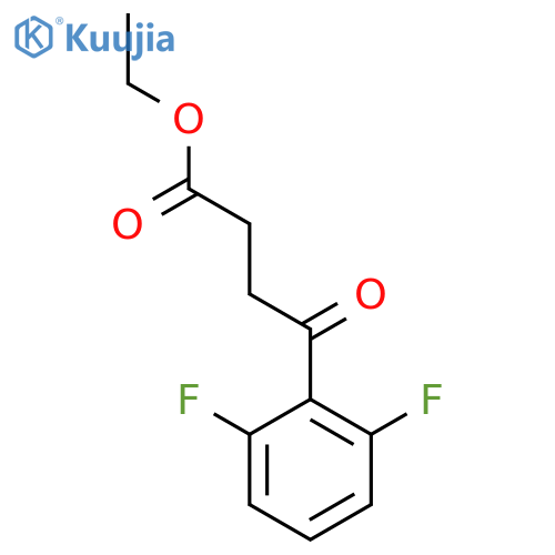 ethyl 4-(2,6-difluorophenyl)-4-oxobutanoate structure
