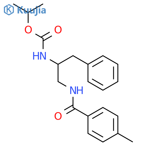 Carbamic acid, [1-[[(4-methylbenzoyl)amino]methyl]-2-phenylethyl]-,1-methylethyl ester structure
