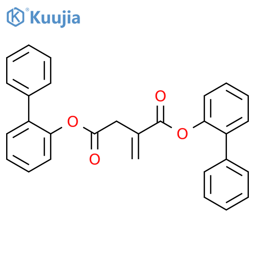 Butanedioic acid, methylene-, bis([1,1'-biphenyl]-2-yl) ester structure