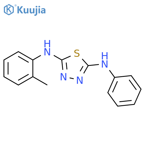 1,3,4-Thiadiazole-2,5-diamine, N-(2-methylphenyl)-N'-phenyl- structure