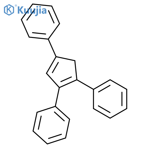 Benzene, 1,1',1''-(cyclopentadiene-1,2,4-triyl)tris- structure
