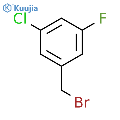 1-(bromomethyl)-3-chloro-5-fluorobenzene structure