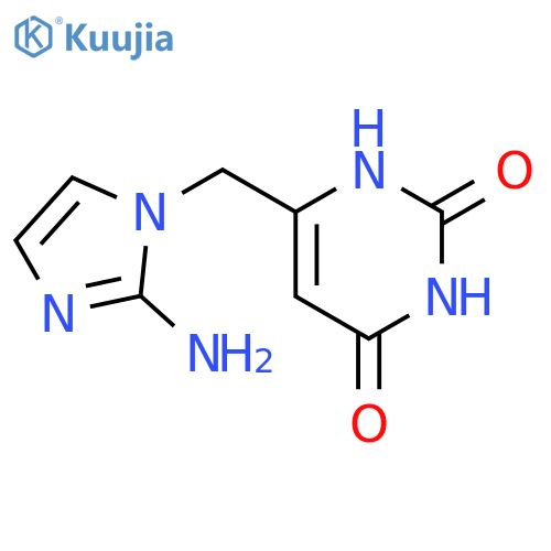 6-[(2-amino-1H-imidazol-1-yl)methyl]-2,4(1H,3H)-Pyrimidinedione structure