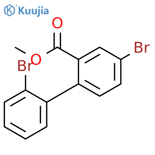 [1,1'-Biphenyl]-2-carboxylic acid, 2',4-dibromo-, methyl ester structure