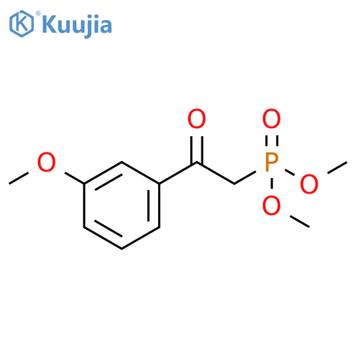 Phosphonic acid, [2-(3-methoxyphenyl)-2-oxoethyl]-, dimethyl ester structure