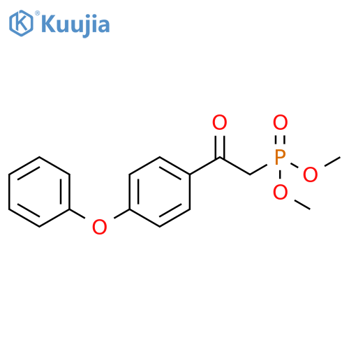 Phosphonic acid, [2-oxo-2-(4-phenoxyphenyl)ethyl]-, dimethyl ester structure