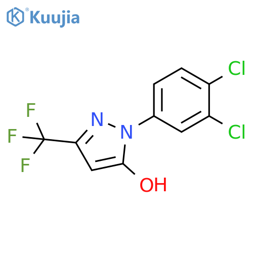 1H-Pyrazol-5-ol, 1-(3,4-dichlorophenyl)-3-(trifluoromethyl)- structure