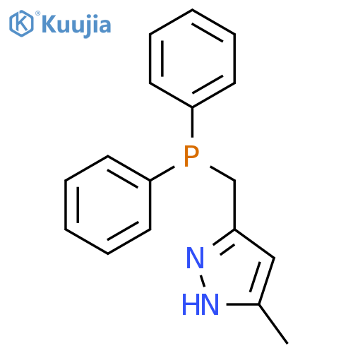 1H-Pyrazole, 3-[(diphenylphosphino)methyl]-5-methyl- structure