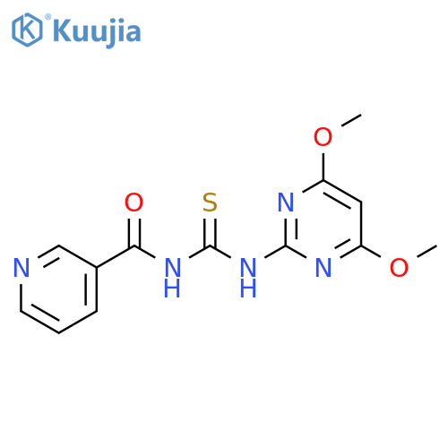 3-Pyridinecarboxamide,N-[[(4,6-dimethoxy-2-pyrimidinyl)amino]thioxomethyl]- structure