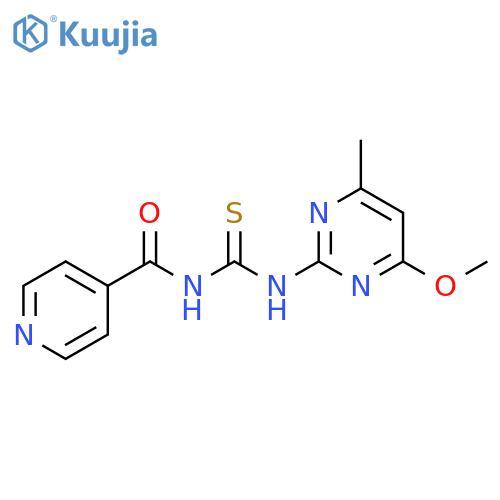 4-Pyridinecarboxamide,N-[[(4-methoxy-6-methyl-2-pyrimidinyl)amino]thioxomethyl]- structure