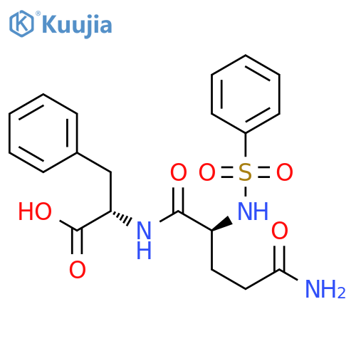 L-Phenylalanine, N2-(phenylsulfonyl)-L-glutaminyl- structure