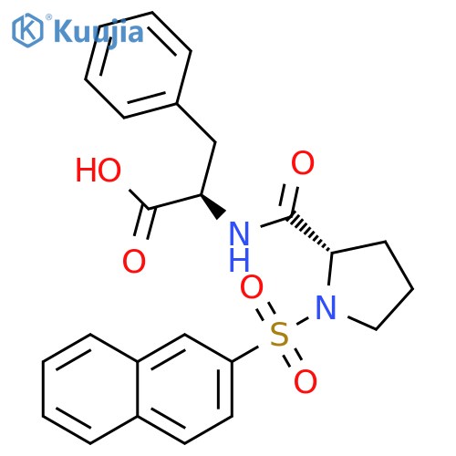 D-Phenylalanine, 1-(2-naphthalenylsulfonyl)-L-prolyl- structure