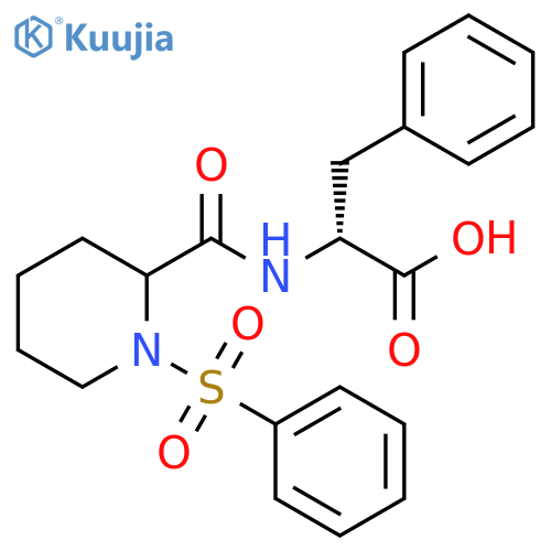 D-Phenylalanine, N-[[1-(phenylsulfonyl)-2-piperidinyl]carbonyl]- structure