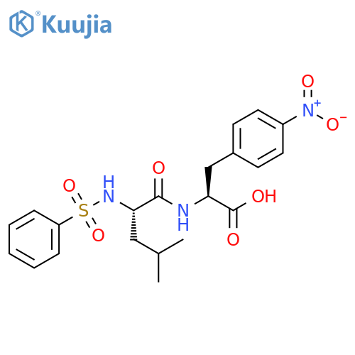 L-Phenylalanine, N-(phenylsulfonyl)-L-leucyl-4-nitro- structure