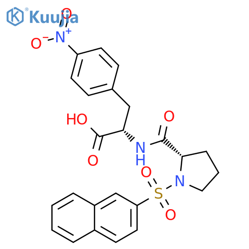 L-Phenylalanine, 1-(2-naphthalenylsulfonyl)-L-prolyl-4-nitro- structure