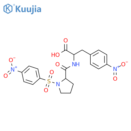 L-Phenylalanine, 1-[(4-nitrophenyl)sulfonyl]-L-prolyl-4-nitro- structure