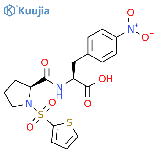 L-Phenylalanine, 1-(2-thienylsulfonyl)-L-prolyl-4-nitro- structure