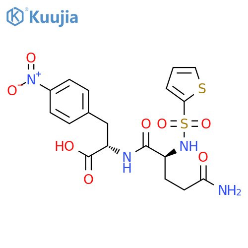 L-PHENYLALANINE, N2-(2-THIENYLSULFONYL)-L-GLUTAMINYL-4-NITRO- structure