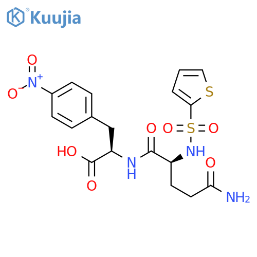D-Phenylalanine, N2-(2-thienylsulfonyl)-L-glutaminyl-4-nitro- structure