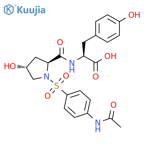 L-Tyrosine, (4R)-1-[[4-(acetylamino)phenyl]sulfonyl]-4-hydroxy-L-prolyl- structure