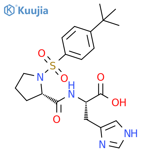 L-Histidine, 1-[[4-(1,1-dimethylethyl)phenyl]sulfonyl]-L-prolyl- structure