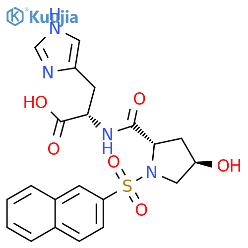L-Histidine, (4R)-4-hydroxy-1-(2-naphthalenylsulfonyl)-L-prolyl- structure