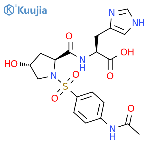 L-Histidine, (4R)-1-[[4-(acetylamino)phenyl]sulfonyl]-4-hydroxy-L-prolyl- structure
