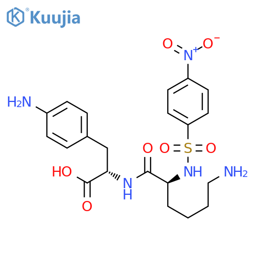 L-Phenylalanine, N2-[(4-nitrophenyl)sulfonyl]-L-lysyl-4-amino- structure