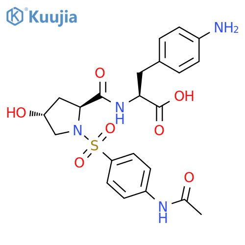 L-Phenylalanine,(4R)-1-[[4-(acetylamino)phenyl]sulfonyl]-4-hydroxy-L-prolyl-4-amino- structure