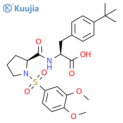 L-Phenylalanine,1-[(3,4-dimethoxyphenyl)sulfonyl]-L-prolyl-4-(1,1-dimethylethyl)- structure