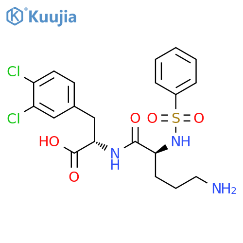 L-PHENYLALANINE, N2-(PHENYLSULFONYL)-L-ORNITHYL-3,4-DICHLORO- structure