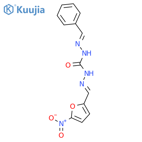1-Benzylidene-5-(5-nitrofurfurylidene)carbohydrazide structure