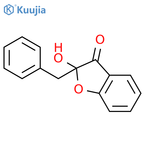 (+-)-2-Benzyl-2-hydroxy-benzofuran-3-on structure