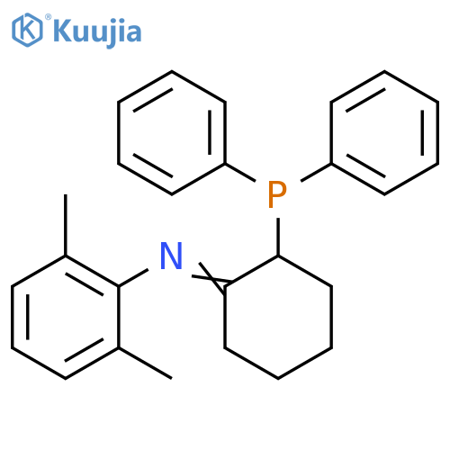 Benzenamine, N-[2-(diphenylphosphino)cyclohexylidene]-2,6-dimethyl- structure
