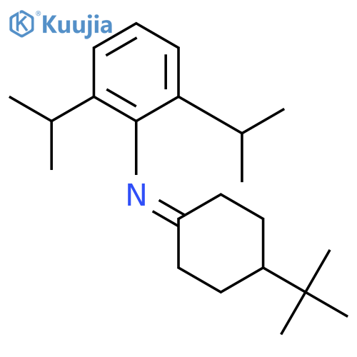 Benzenamine,N-[4-(1,1-dimethylethyl)cyclohexylidene]-2,6-bis(1-methylethyl)- structure