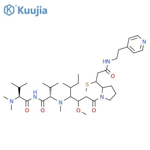 L-Valinamide,N,N-dimethyl-L-valyl-N-[2-methoxy-1-(1-methylpropyl)-4-[2-[1-(methylthio)-3-oxo-3-[[2-(4-pyridinyl)ethyl]amino]propyl]-1-pyrrolidinyl]-4-oxobutyl]-N-methyl- structure