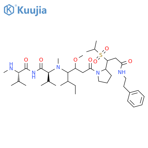 L-Valinamide,N-methyl-L-valyl-N-[2-methoxy-4-[2-[1-[(1-methylethyl)sulfonyl]-3-oxo-3-[(2-phenylethyl)amino]propyl]-1-pyrrolidinyl]-1-(1-methylpropyl)-4-oxobutyl]-N-methyl- structure