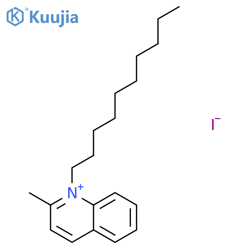 Quinolinium, 1-decyl-2-methyl-, iodide structure