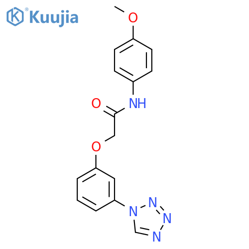 Acetamide, N-(4-methoxyphenyl)-2-[3-(1H-tetrazol-1-yl)phenoxy]- structure