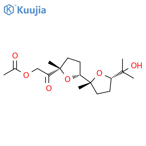Ethanone,2-(acetyloxy)-1-[(2R,2'S,5S,5'R)-octahydro-5'-(1-hydroxy-1-methylethyl)-2',5-dimethyl[2,2'-bifuran]-5-yl]-, rel- structure
