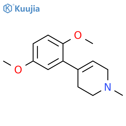 Pyridine, 4-(2,5-dimethoxyphenyl)-1,2,3,6-tetrahydro-1-methyl- structure