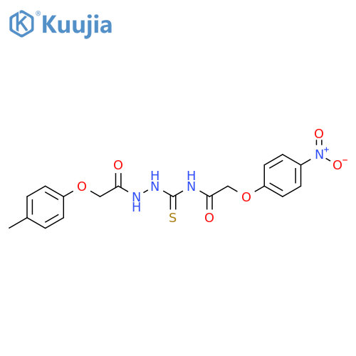 Acetic acid, (4-methylphenoxy)-,2-[[[(4-nitrophenoxy)acetyl]amino]thioxomethyl]hydrazide structure
