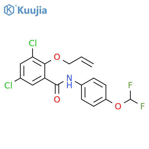 Benzamide,3,5-dichloro-N-[4-(difluoromethoxy)phenyl]-2-(2-propenyloxy)- structure