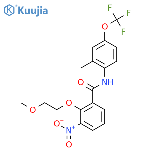 Benzamide,2-(2-methoxyethoxy)-N-[2-methyl-4-(trifluoromethoxy)phenyl]-3-nitro- structure